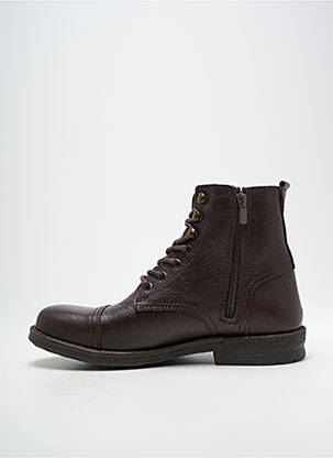 Batai/botai satino audinys žemas kulnas rudas HOOPER SHOES vyras