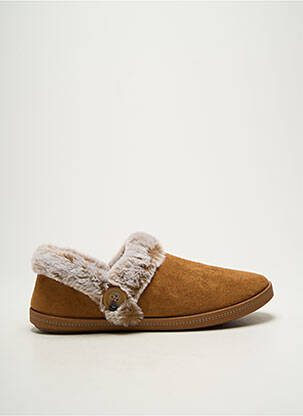 Bateliai/pantofliai apvalus mygtukas plokščias kulnas iki 3 cm rudas SKECHERS moteris