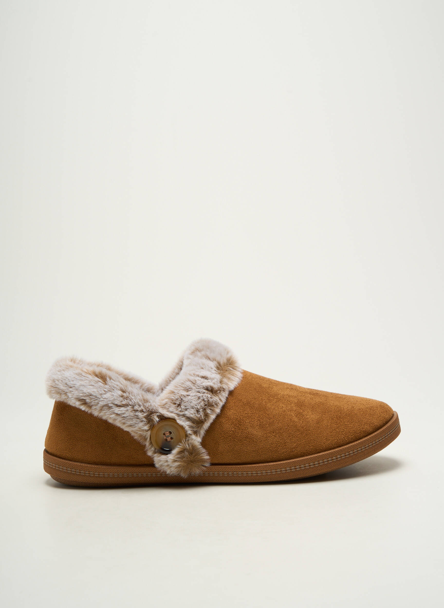 Bateliai/pantofliai apvalus mygtukas plokščias kulnas iki 3 cm rudas SKECHERS moteris