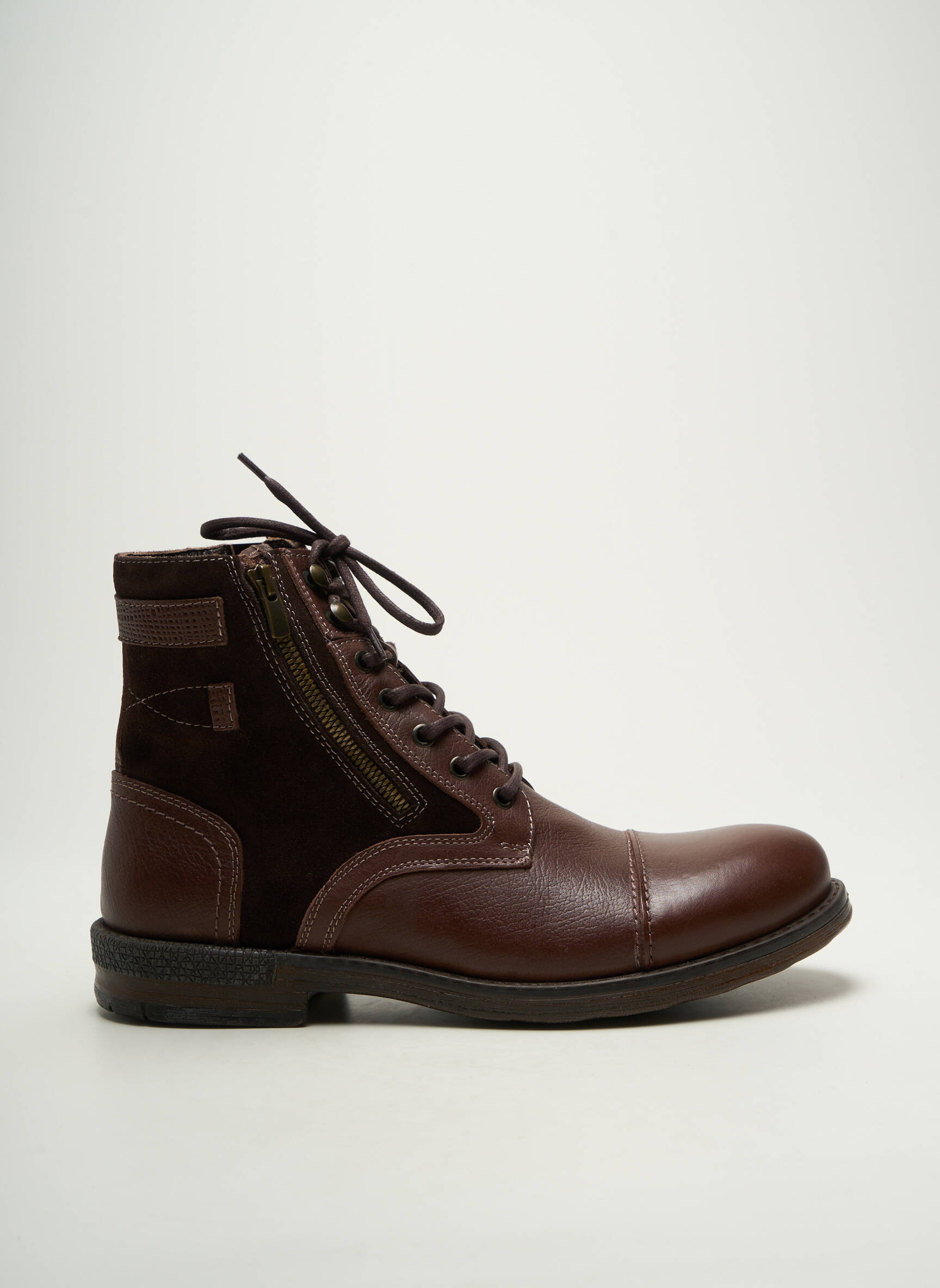 Batai/botai satino audinys žemas kulnas rudas HOOPER SHOES vyras