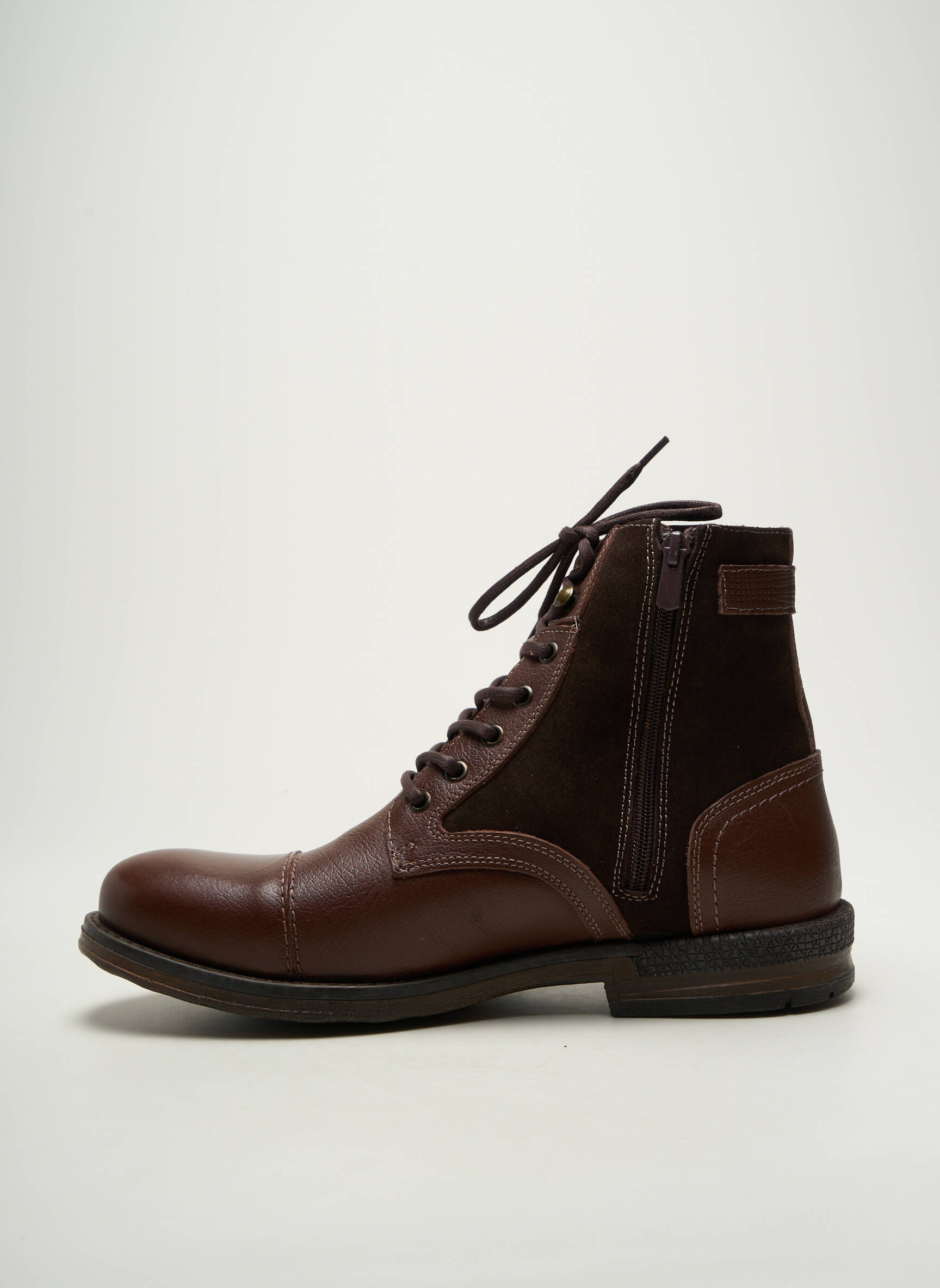 Batai/botai satino audinys žemas kulnas rudas HOOPER SHOES vyras
