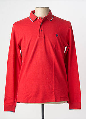 Polo ilgos rankovės ilgos rankovės raudona U.S. POLO ASSN vyras