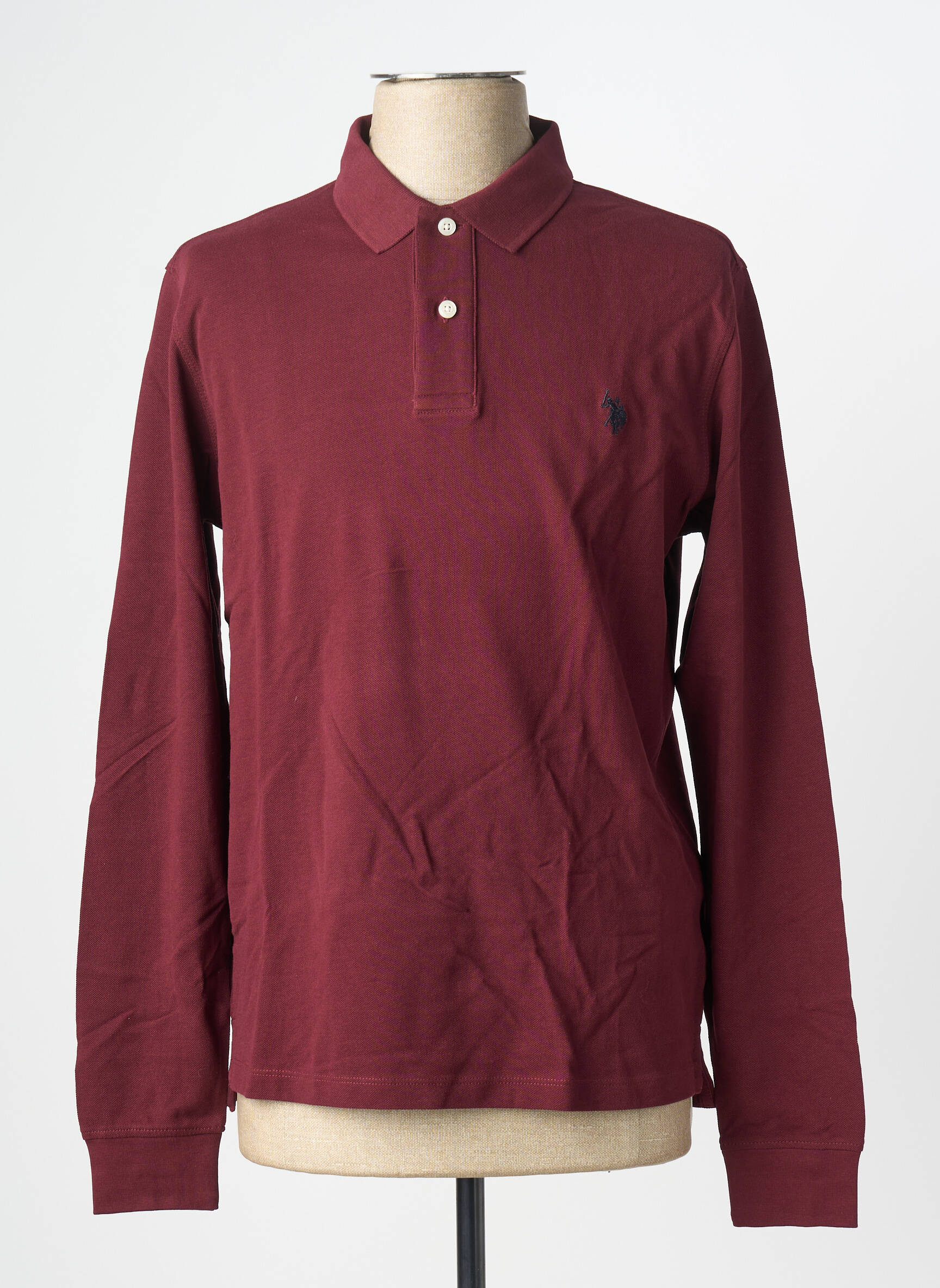 Polo ilgos rankovės ilgos rankovės violetinis U.S. POLO ASSN vyras