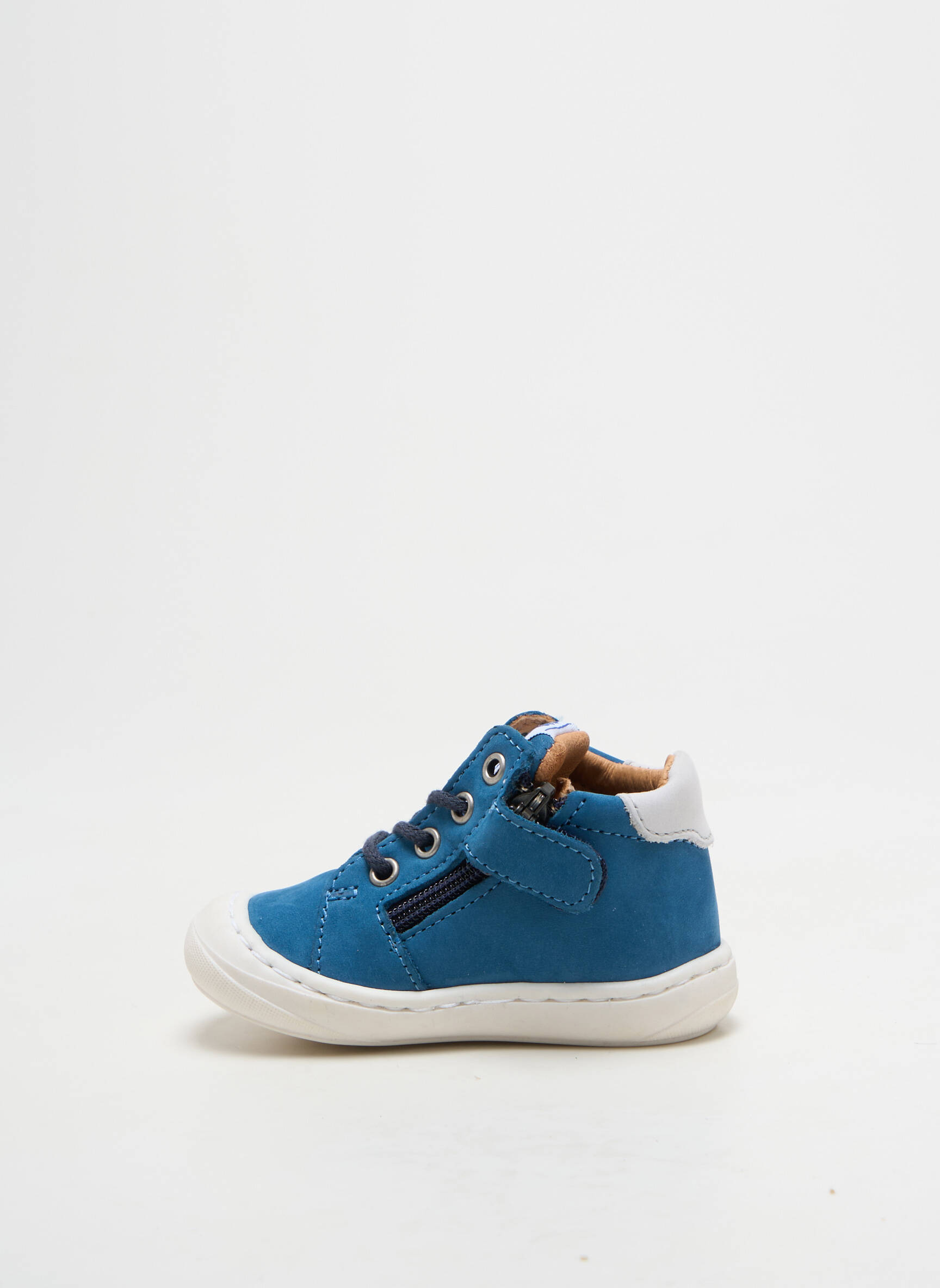 Bateliai užtrauktukas ir raišteliai apvalus mygtukas mėlyna GBB berniukas