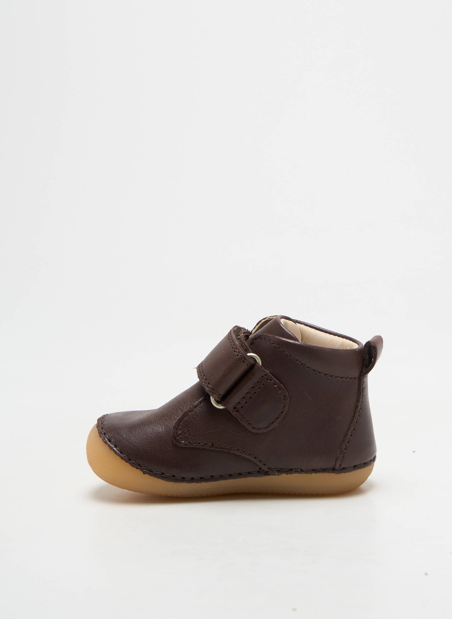 Bateliai velcro užsegimas apvalus mygtukas rudas KICKERS berniukas