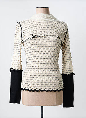 Megztinis centrinė iškirptė ilgos rankovės bežinis TRICOT CHIC moteris