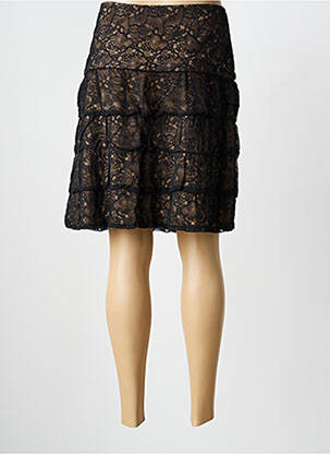 Pusilgis sijonas šoninė užtrauktuko uždarymo sistema juodas ELISA CAVALETTI moteris