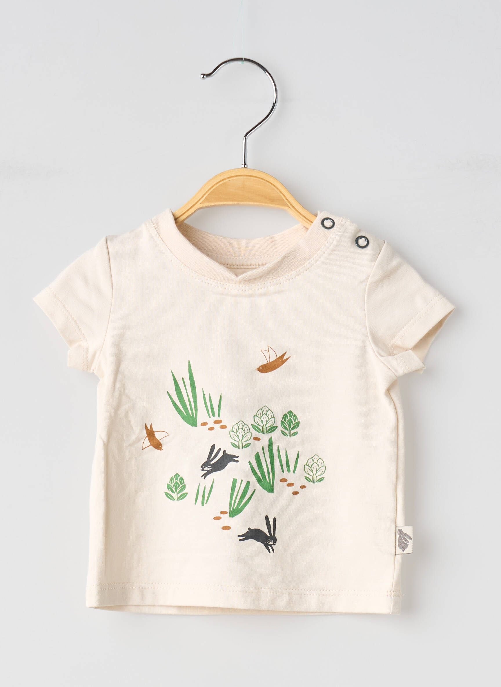 T-marškinys floqué serigrafija trumpas rankovės bežinis MOULIN ROTY vaikas