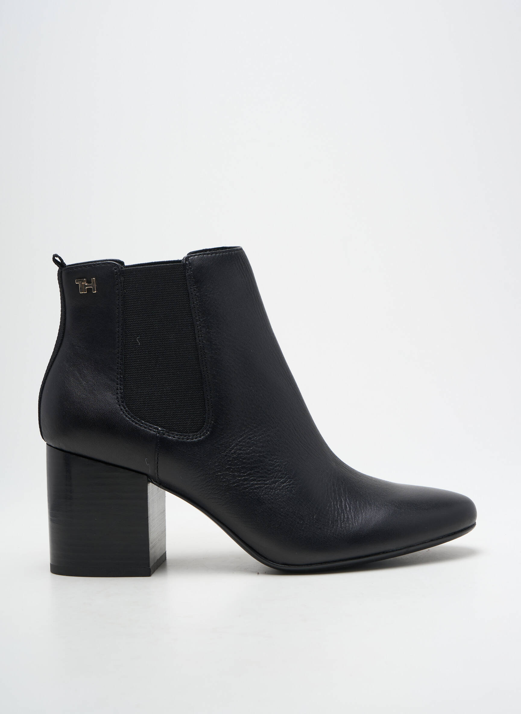 Batai/botai satino audinys kulnas nuo 4 iki 6 cm juodas TOMMY HILFIGER moteris