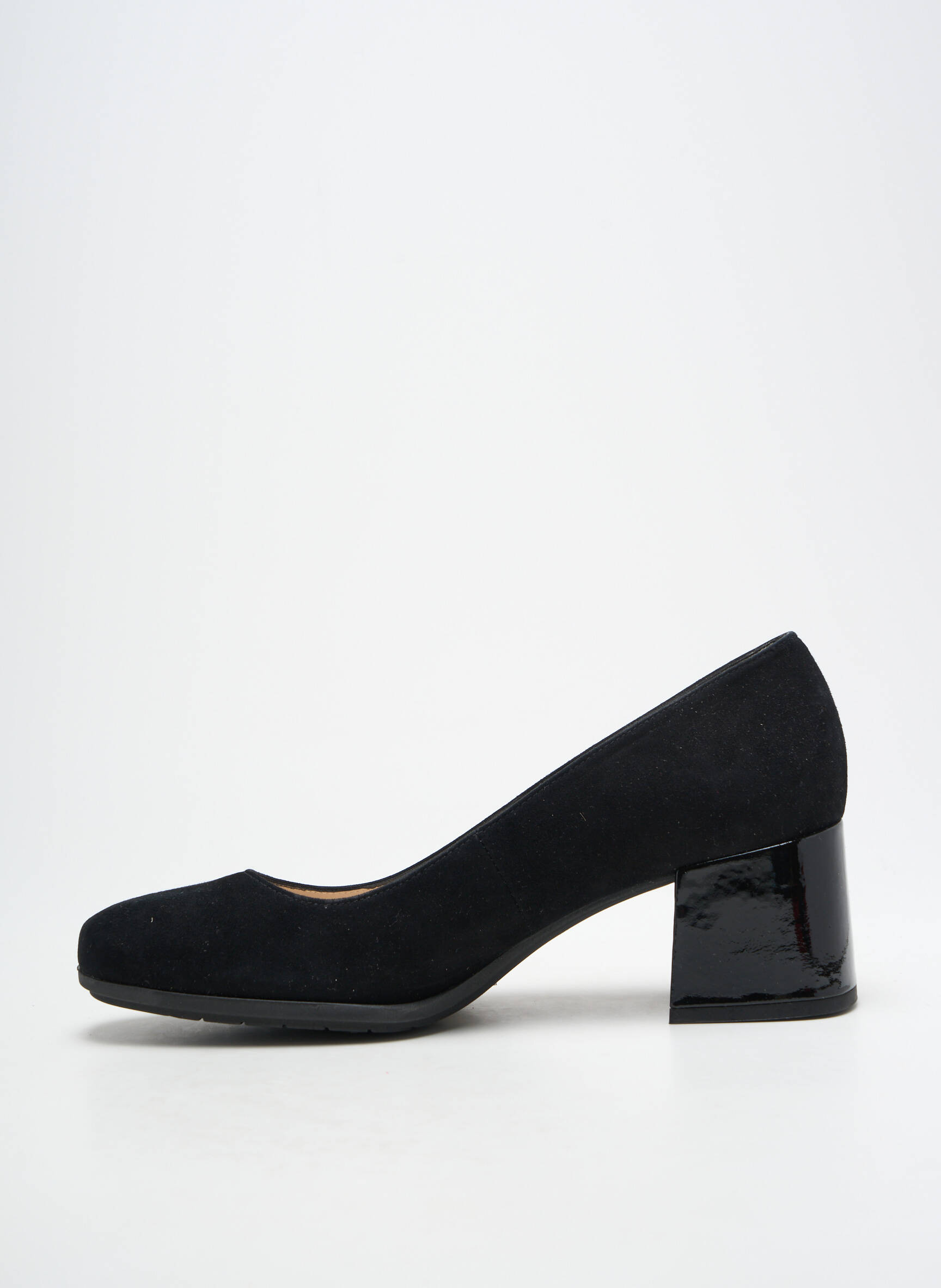 Aukštakulniai nubuko audinys kulnas nuo 4 iki 6 cm juodas GADEA moteris