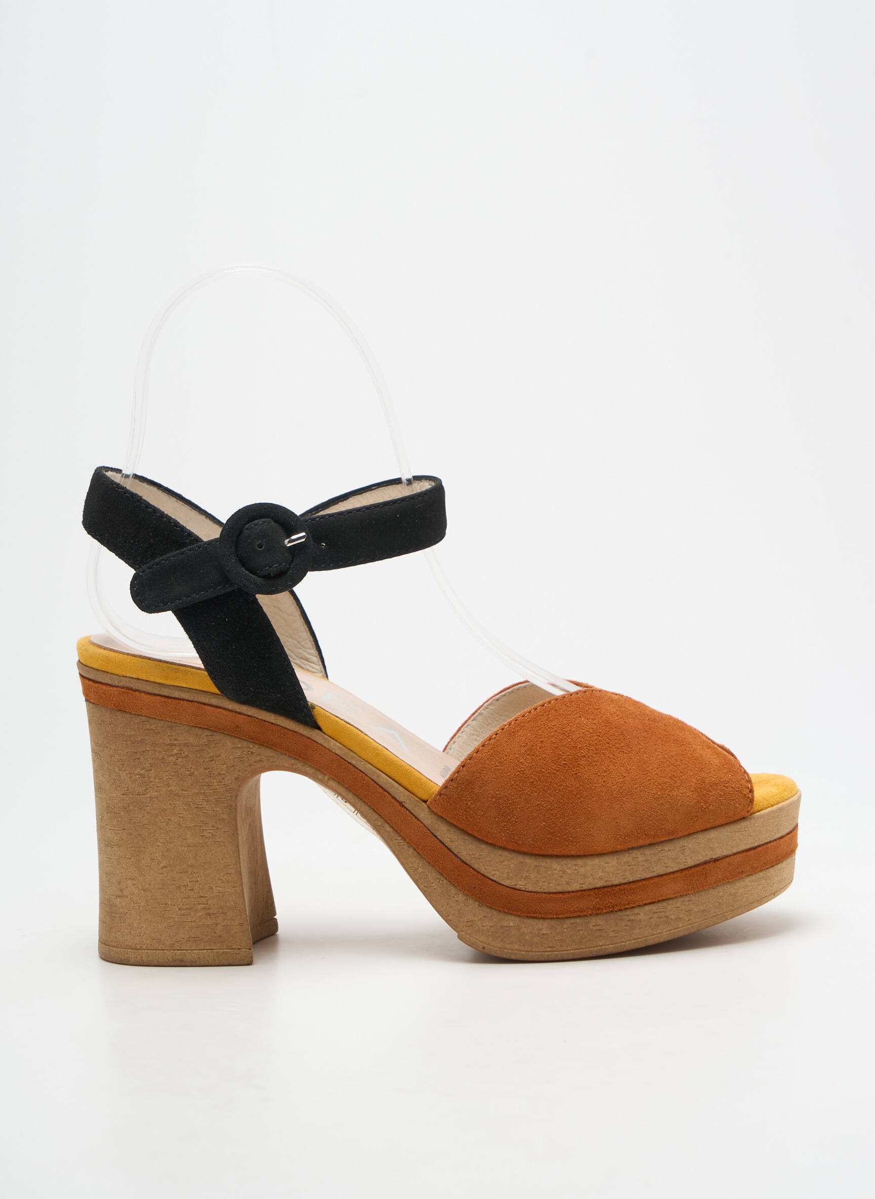 Sandalai/nu pėdos užsegimas kilpa(s) kulnas nuo 7 iki 9 cm oranžinė GADEA moteris