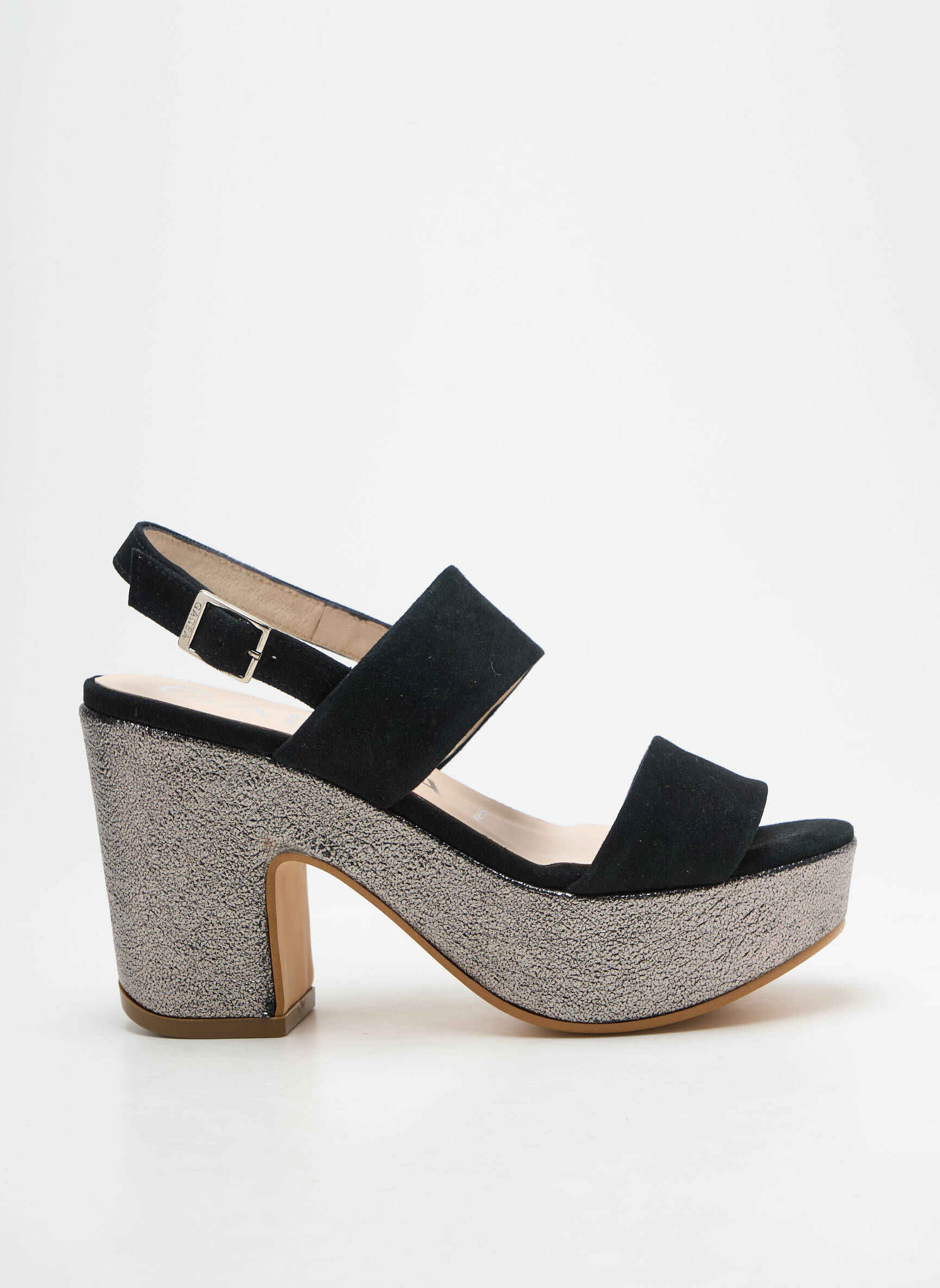 Sandalai/nu pėdos užsegimas kilpa(s) kulnas nuo 7 iki 9 cm juodas GADEA moteris