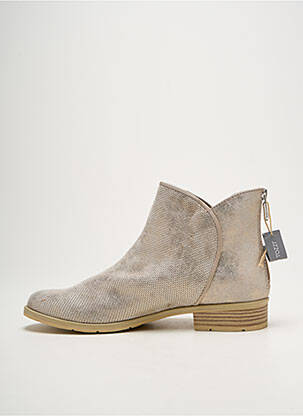 Batai/botai satino audinys plokščias kulnas iki 3 cm auksas MARCO TOZZI moteris