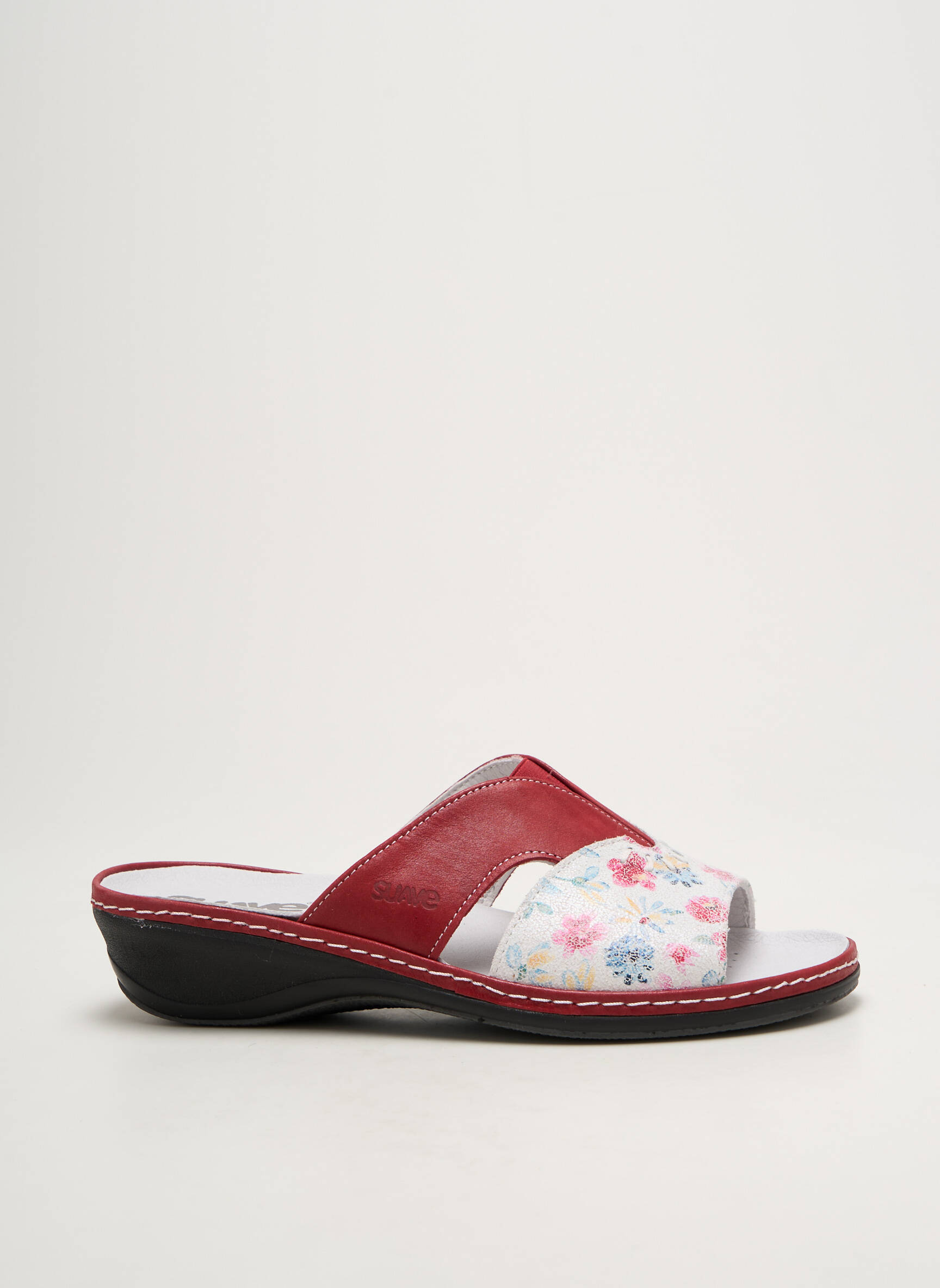 Mule/sabotai satino audinys kulnas nuo 4 iki 6 cm raudona SUAVE moteris
