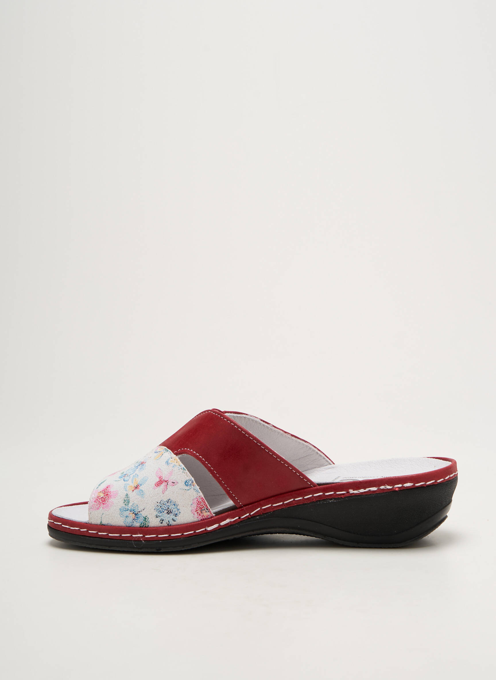 Mule/sabotai satino audinys kulnas nuo 4 iki 6 cm raudona SUAVE moteris