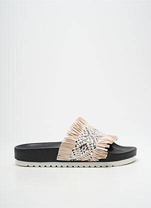 Mule/sabotai satino audinys plokščias kulnas iki 3 cm sidabrinė DN.SIXTY SEVEN moteris