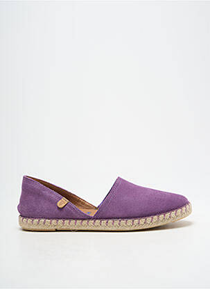 Espadrilės nubuko audinys plokščias kulnas iki 3 cm violetinis VERBENAS moteris