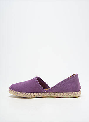 Espadrilės nubuko audinys plokščias kulnas iki 3 cm violetinis VERBENAS moteris