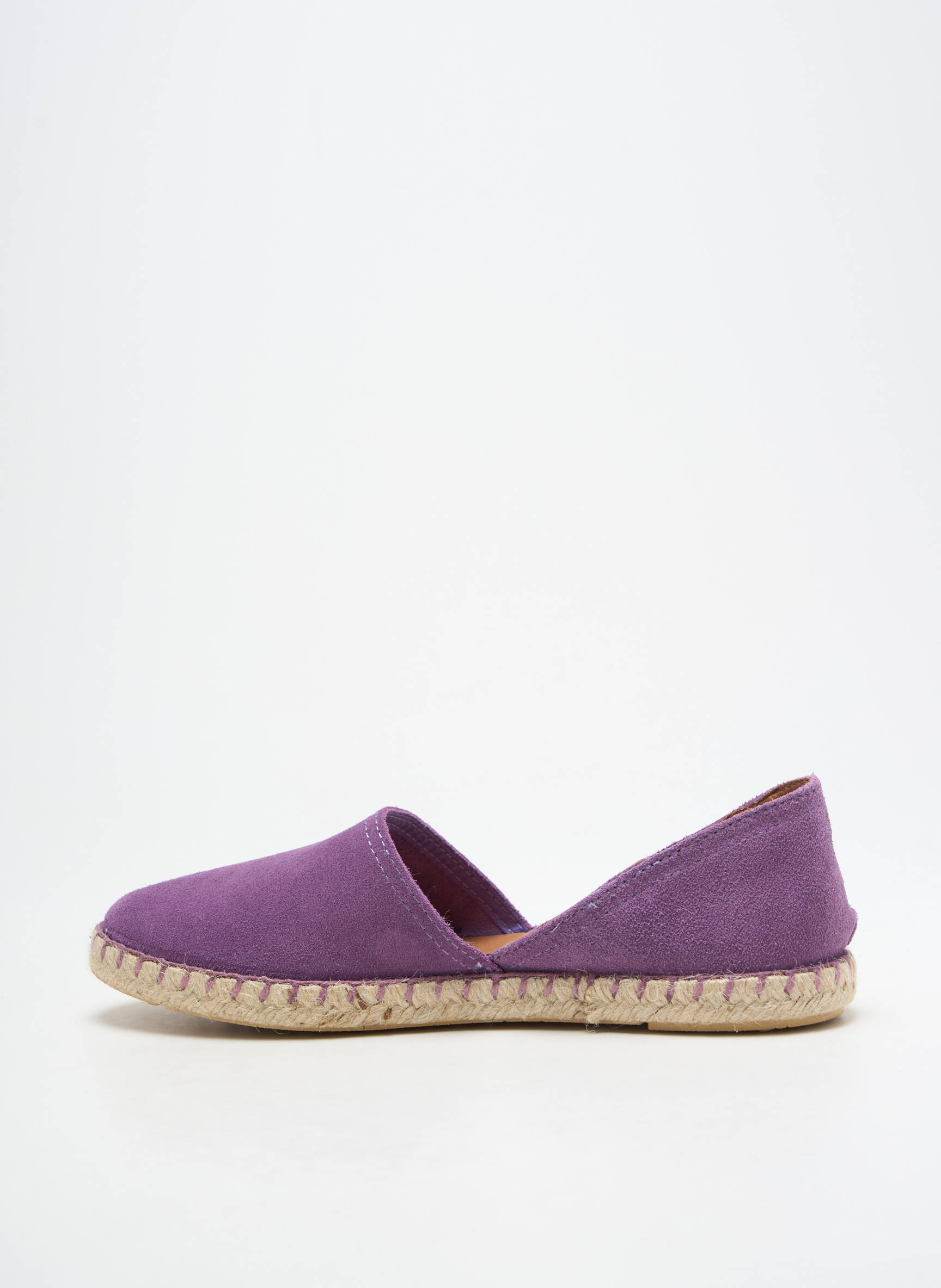 Espadrilės nubuko audinys plokščias kulnas iki 3 cm violetinis VERBENAS moteris