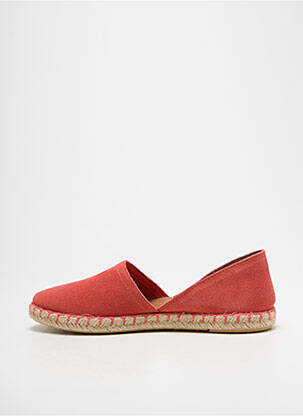 Espadrilės nubuko audinys plokščias kulnas iki 3 cm rožinė VERBENAS moteris