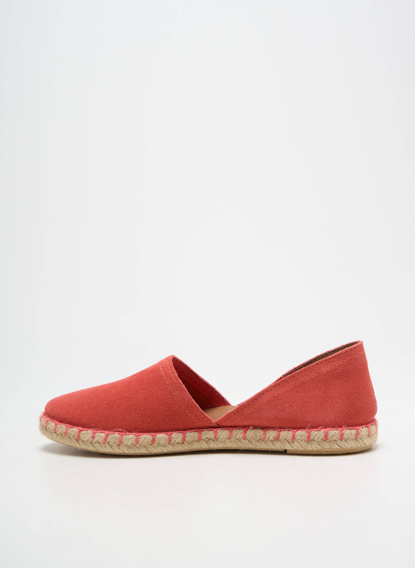 Espadrilės nubuko audinys plokščias kulnas iki 3 cm rožinė VERBENAS moteris