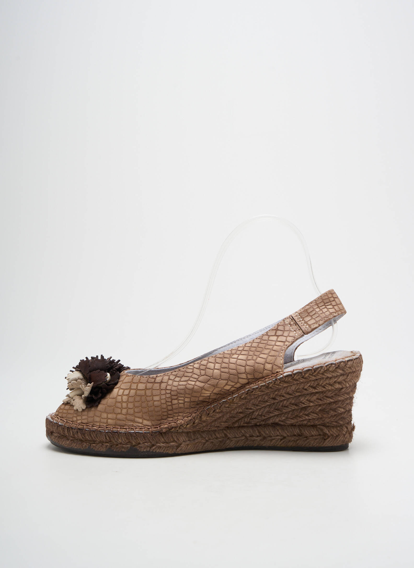 Sandalai/nu pėdos kompensuotas kulnas kulnas nuo 4 iki 6 cm rudas TONI PONS moteris