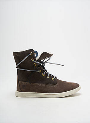 Bėgimo bateliai nubuko audinys apvalus mygtukas rudas TIMBERLAND vaikas