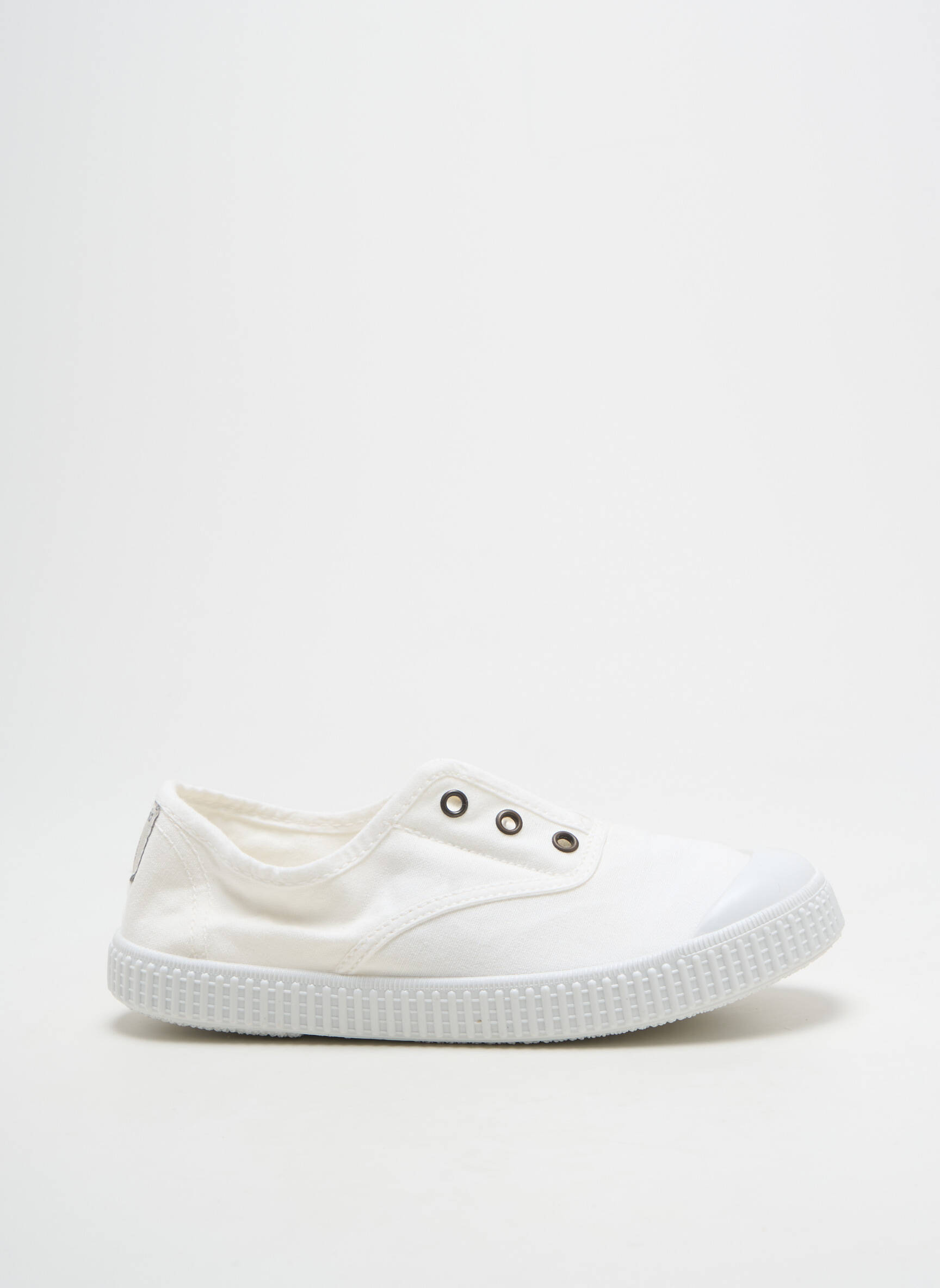 Slip-on batai apvalus mygtukas apvalus mygtukas baltas VICTORIA vaikas