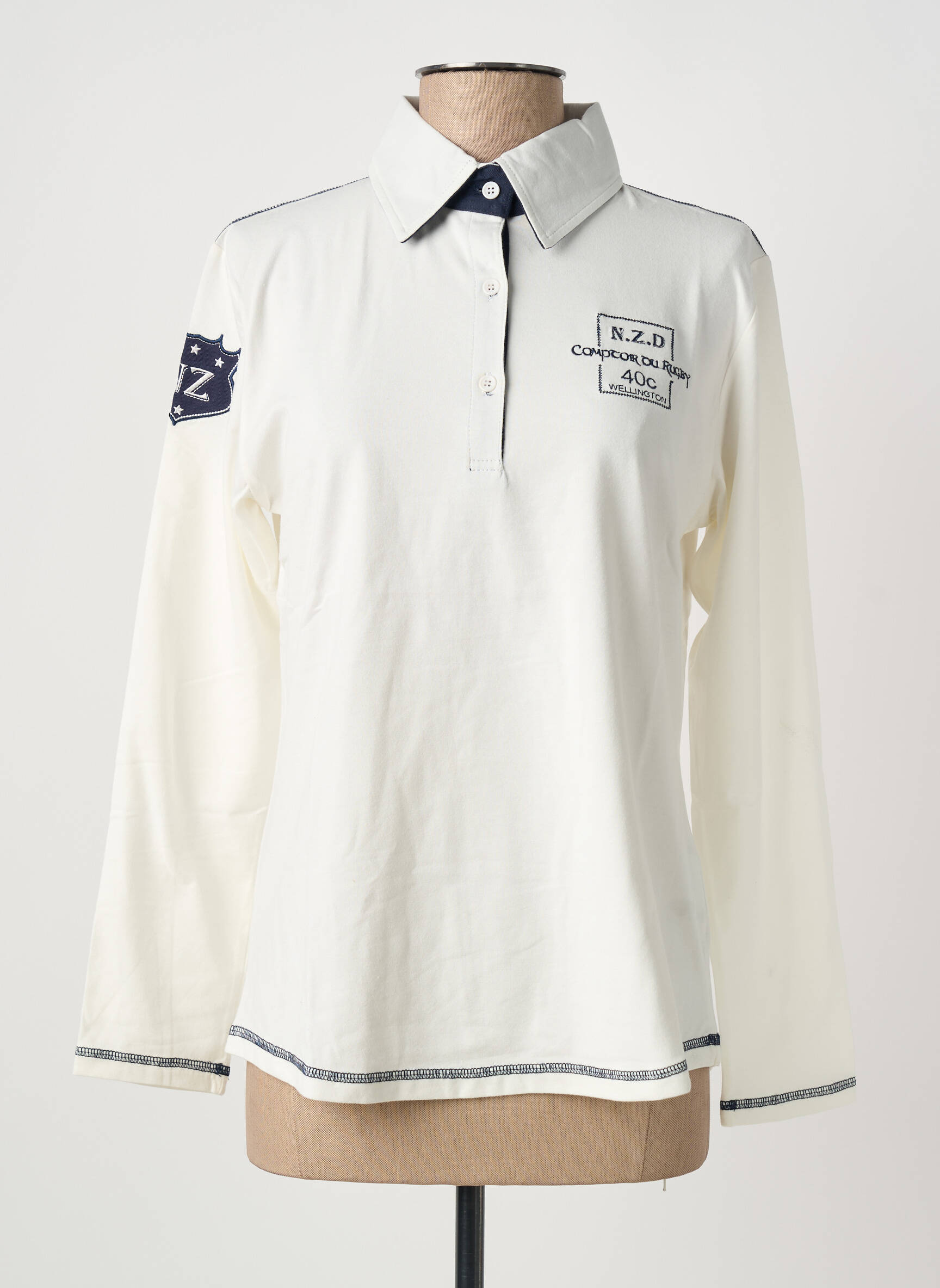 Polo ilgos rankovės ilgos rankovės bežinis COMPTOIR DU RUGBY moteris
