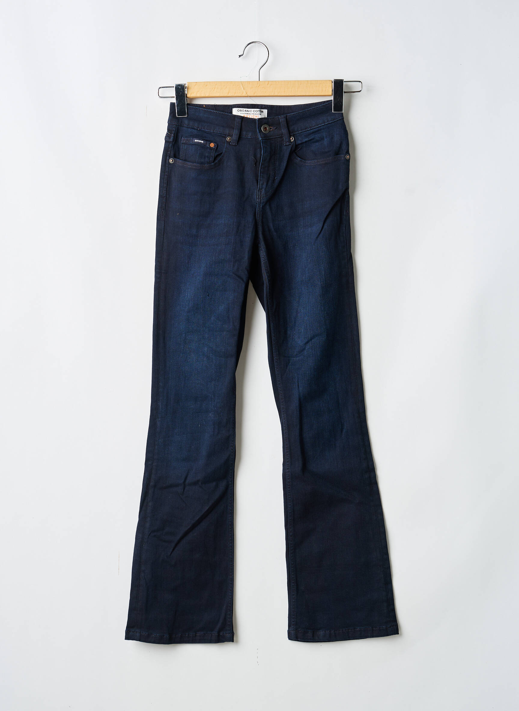 Bootcut džinsai aukšta talija aukšta talija mėlyna KUYICHI moteris