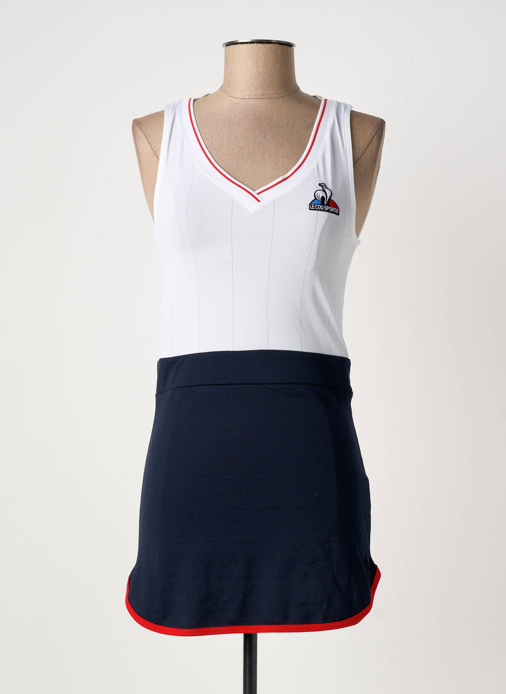 Trumpa suknelė be rankų be rankų mėlyna LE COQ SPORTIF moteris