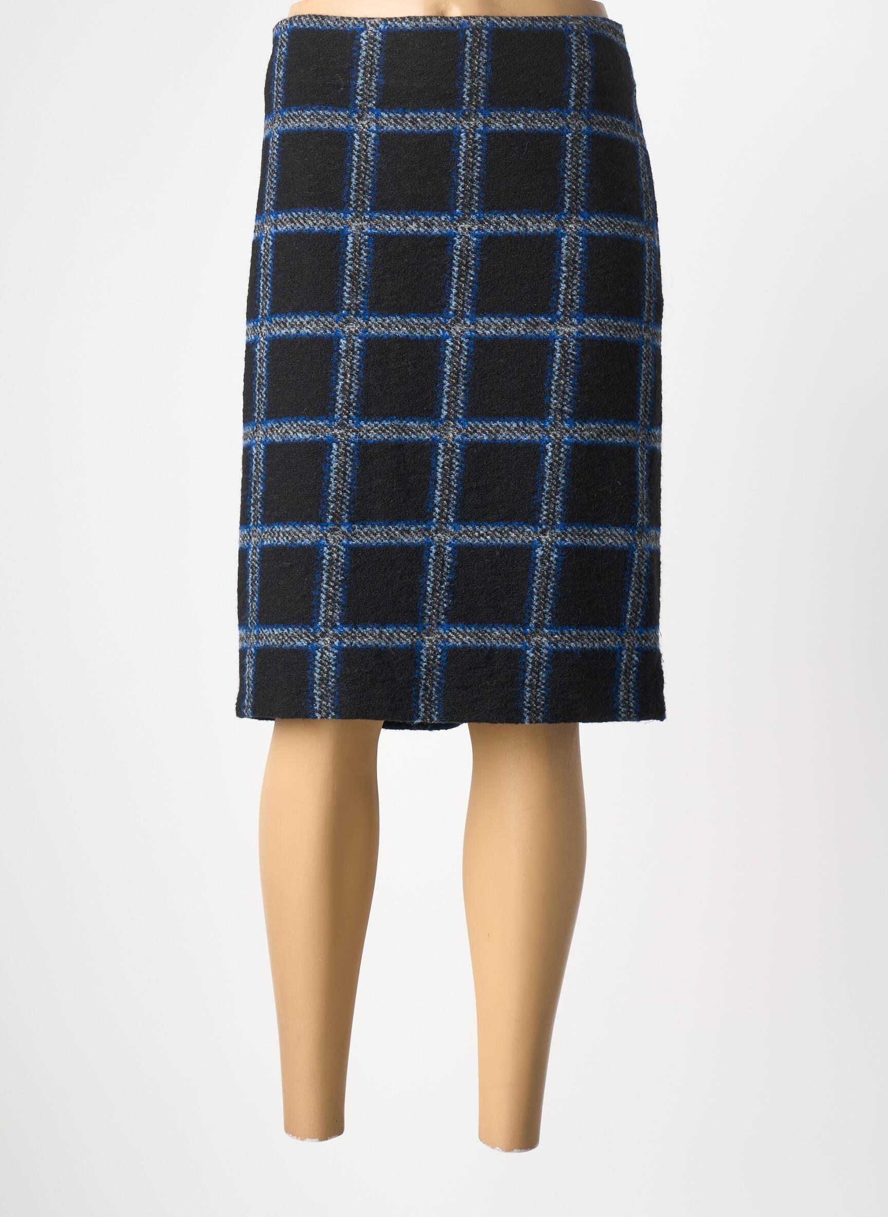 Pusilgis sijonas šoninė užtrauktuko uždarymo sistema juodas GERRY WEBER moteris