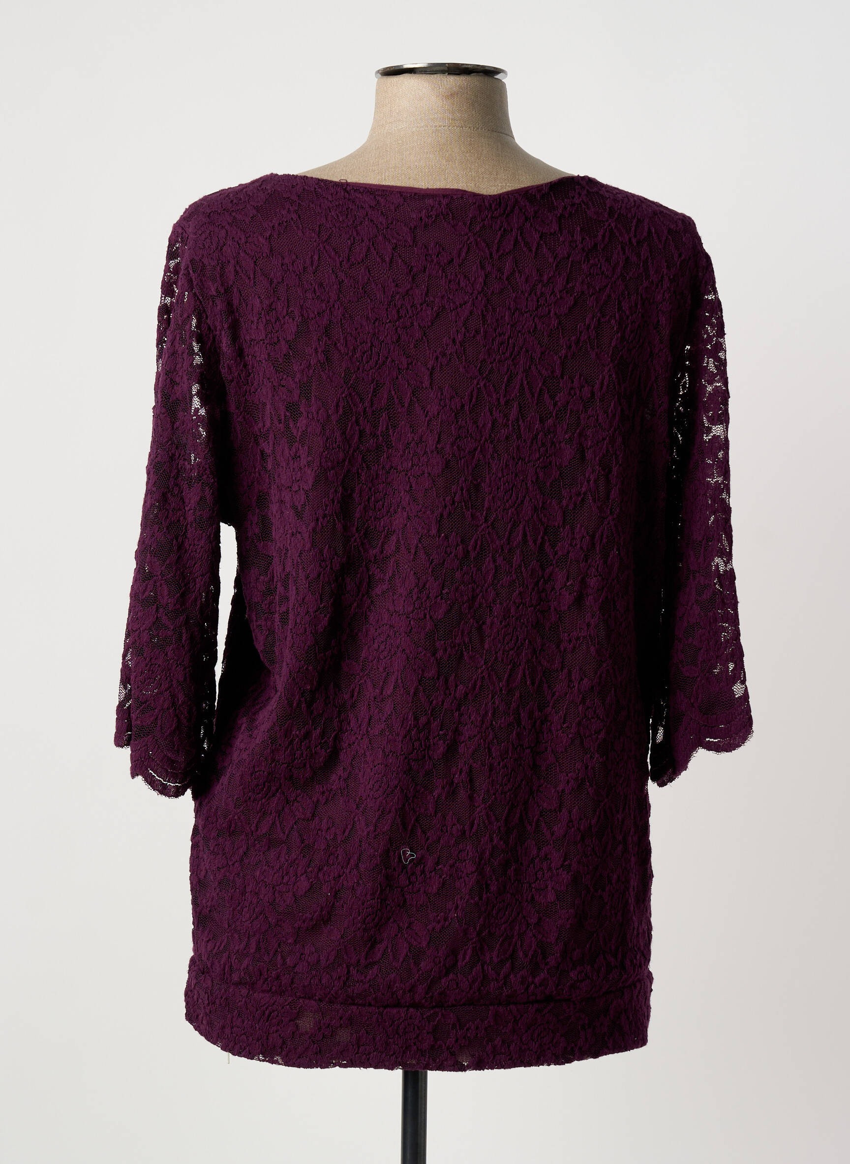 Viršūnė tamprumas 3/4 rankovės violetinis LILY & ME moteris