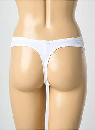 Tanga satino audinys baltas PRIMADONNA moteris