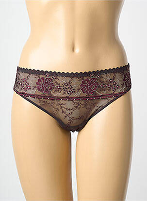 Tanga satino audinys rudas PRIMADONNA moteris