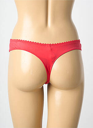 Tanga satino audinys raudona PRIMADONNA moteris
