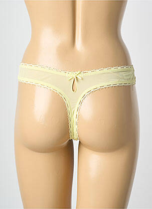 Tanga satino audinys geltona MARIE JO moteris