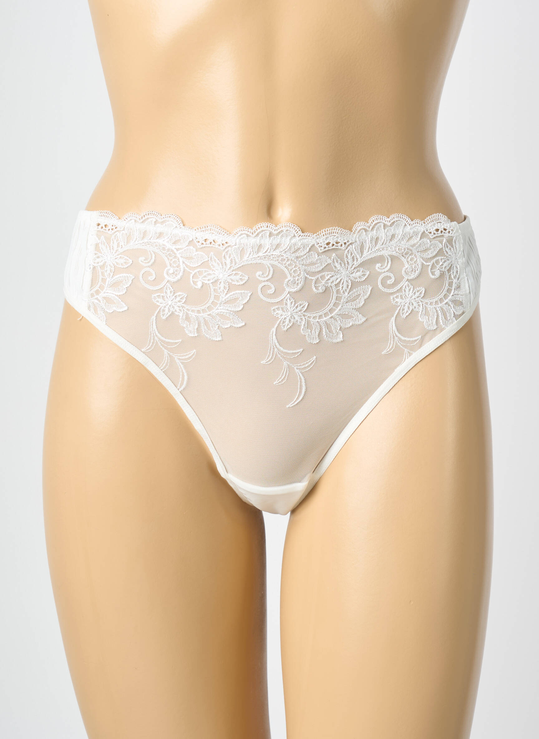 Tanga tamprumas baltas MILLESIA moteris