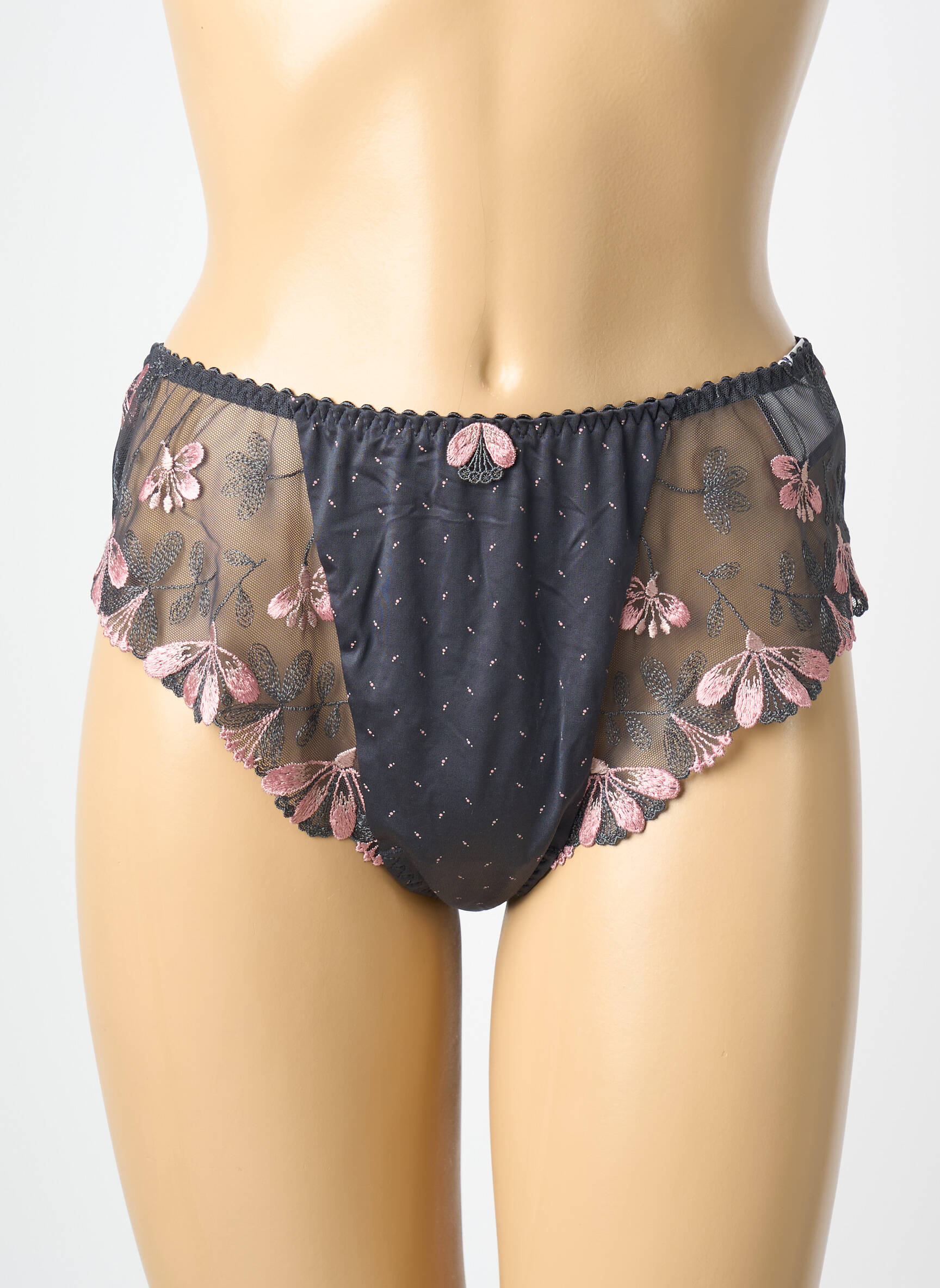 Tanga satino audinys pilka PRIMADONNA moteris