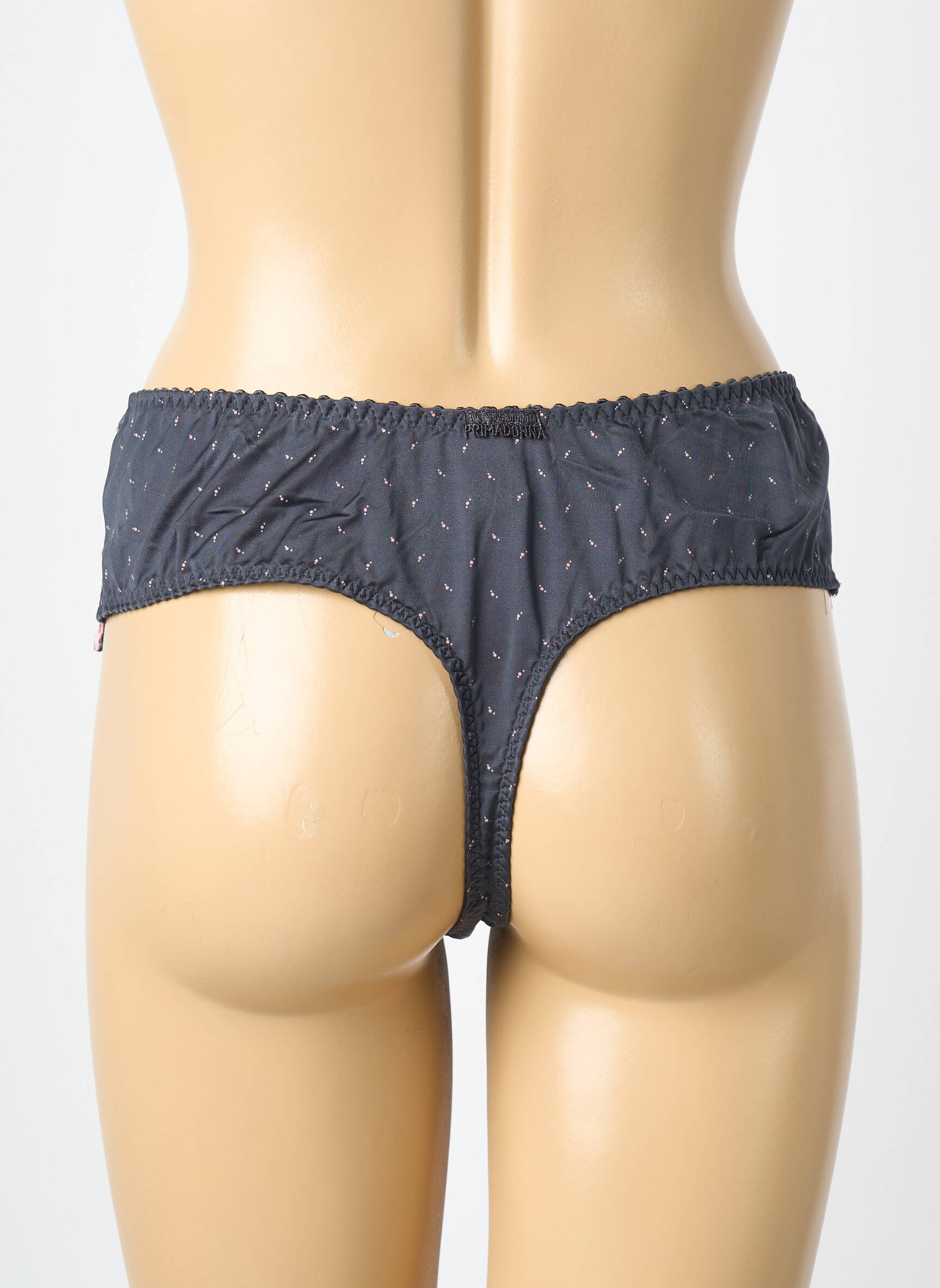 Tanga satino audinys pilka PRIMADONNA moteris
