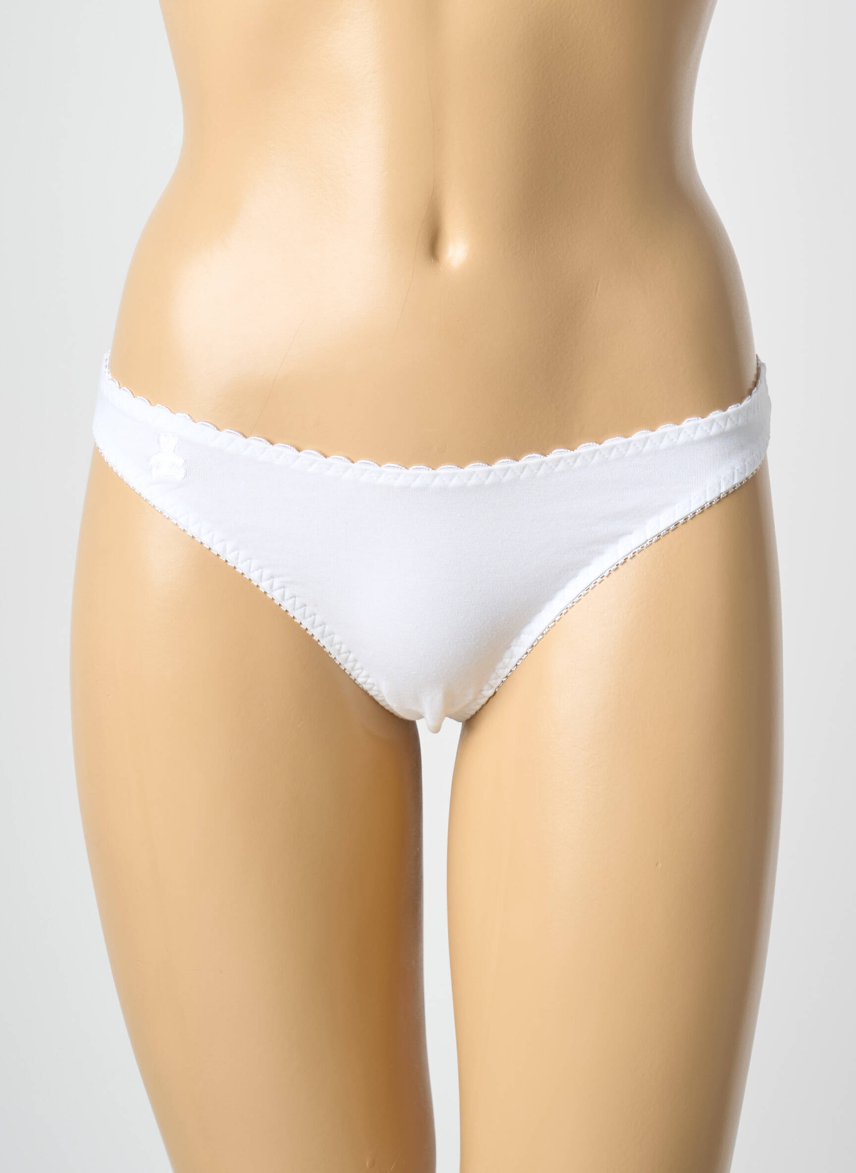 Tanga satino efektas baltas LULUCASTAGNETTE moteris