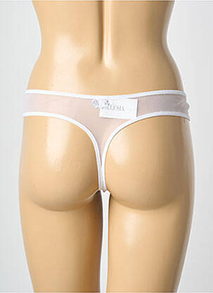 Tanga tamprumas baltas MILLESIA moteris