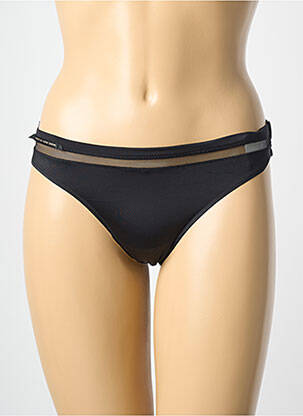 Tanga satino audinys juodas MARIE JO moteris