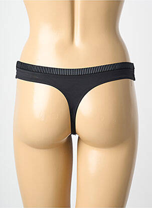 Tanga satino audinys juodas MARIE JO moteris
