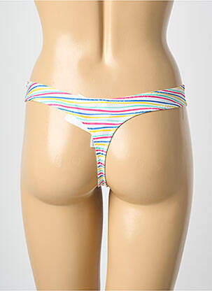 Tanga satino audinys baltas PRIMADONNA moteris