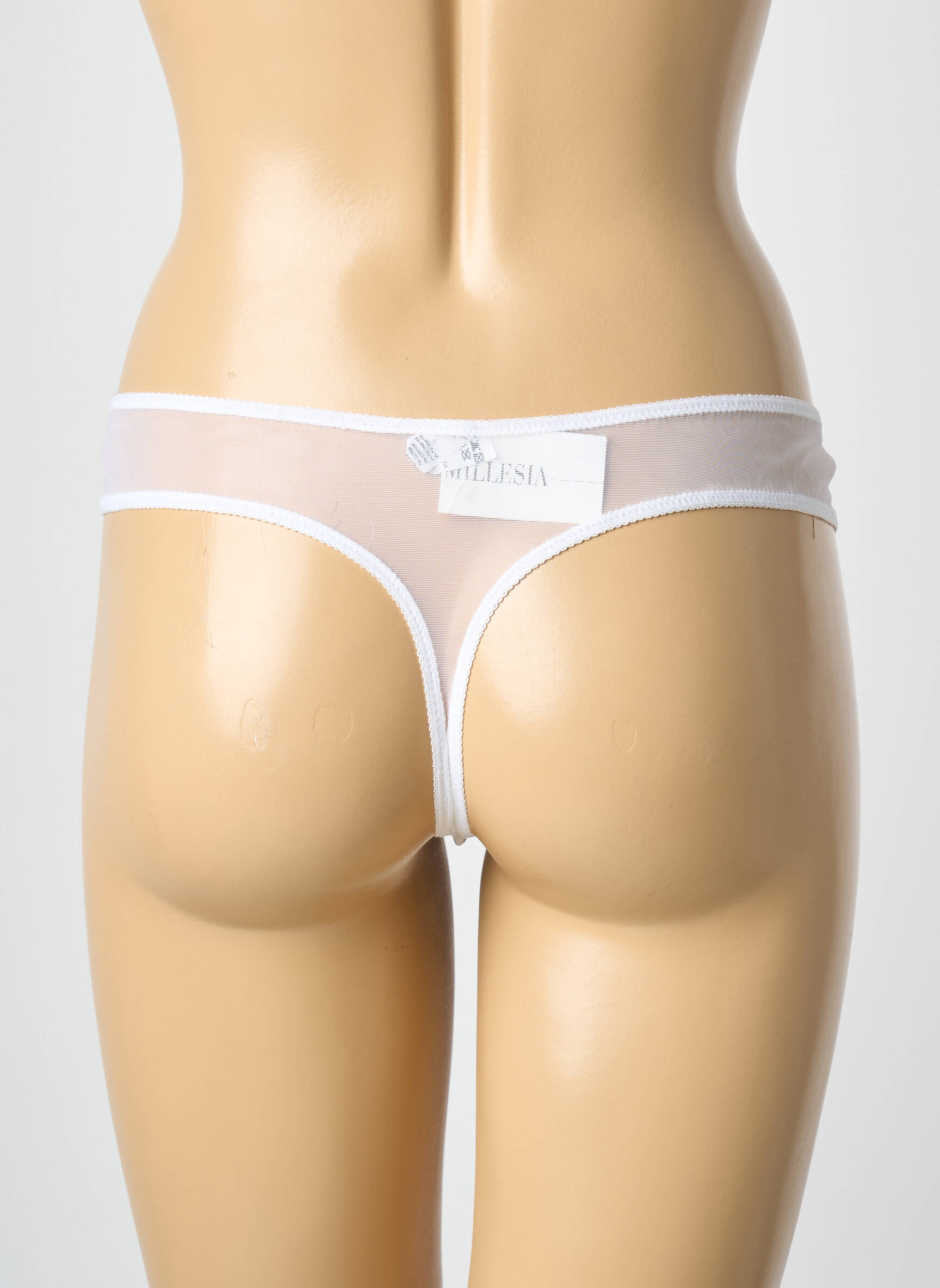 Tanga tamprumas baltas MILLESIA moteris