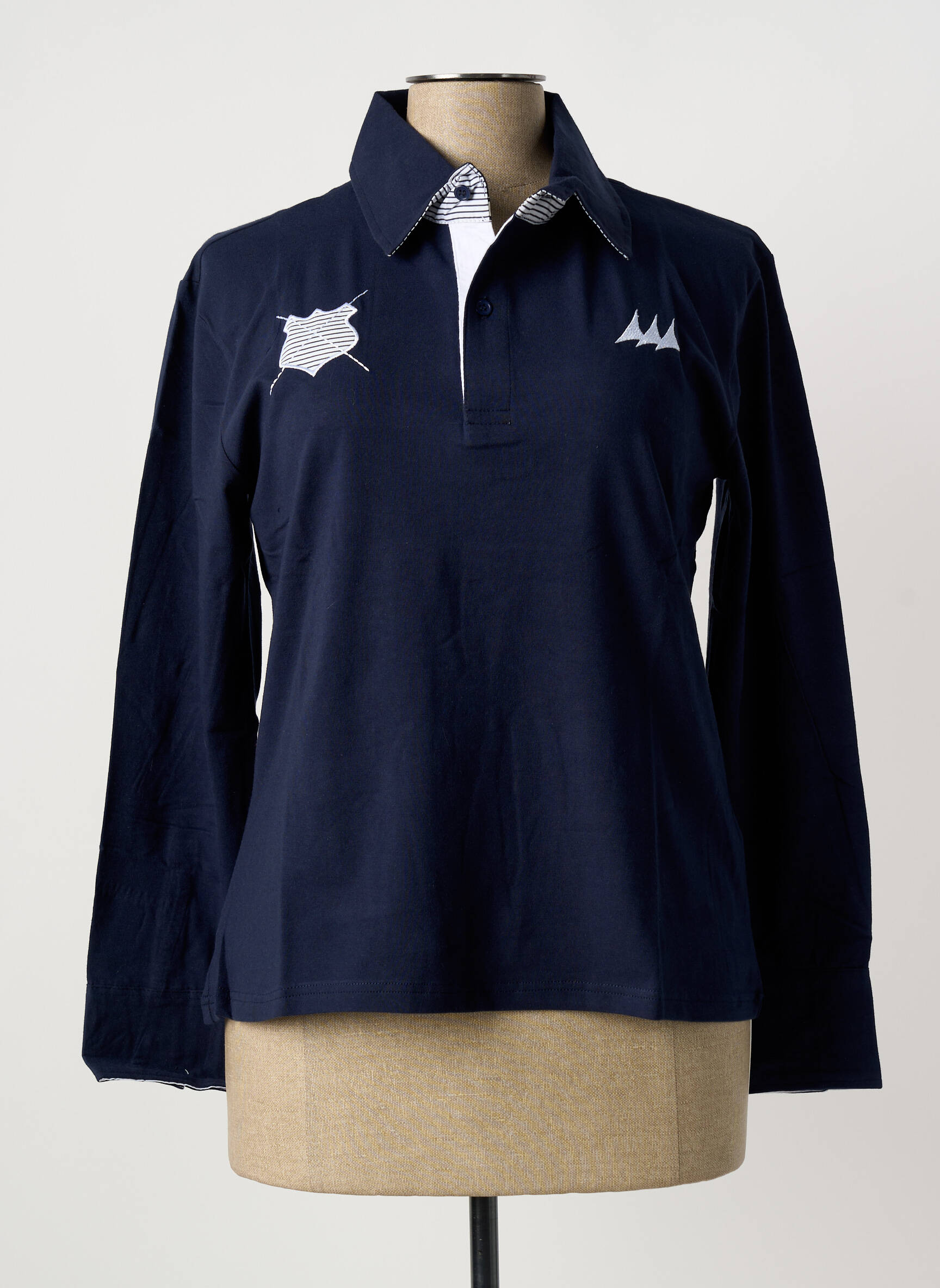 Polo ilgos rankovės ilgos rankovės mėlyna ERIC TABARLY moteris