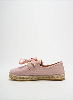 Espadrilės satino audinys plokščias kulnas iki 3 cm rožinė LA MAISON DE L'ESPADRILLE moteris
