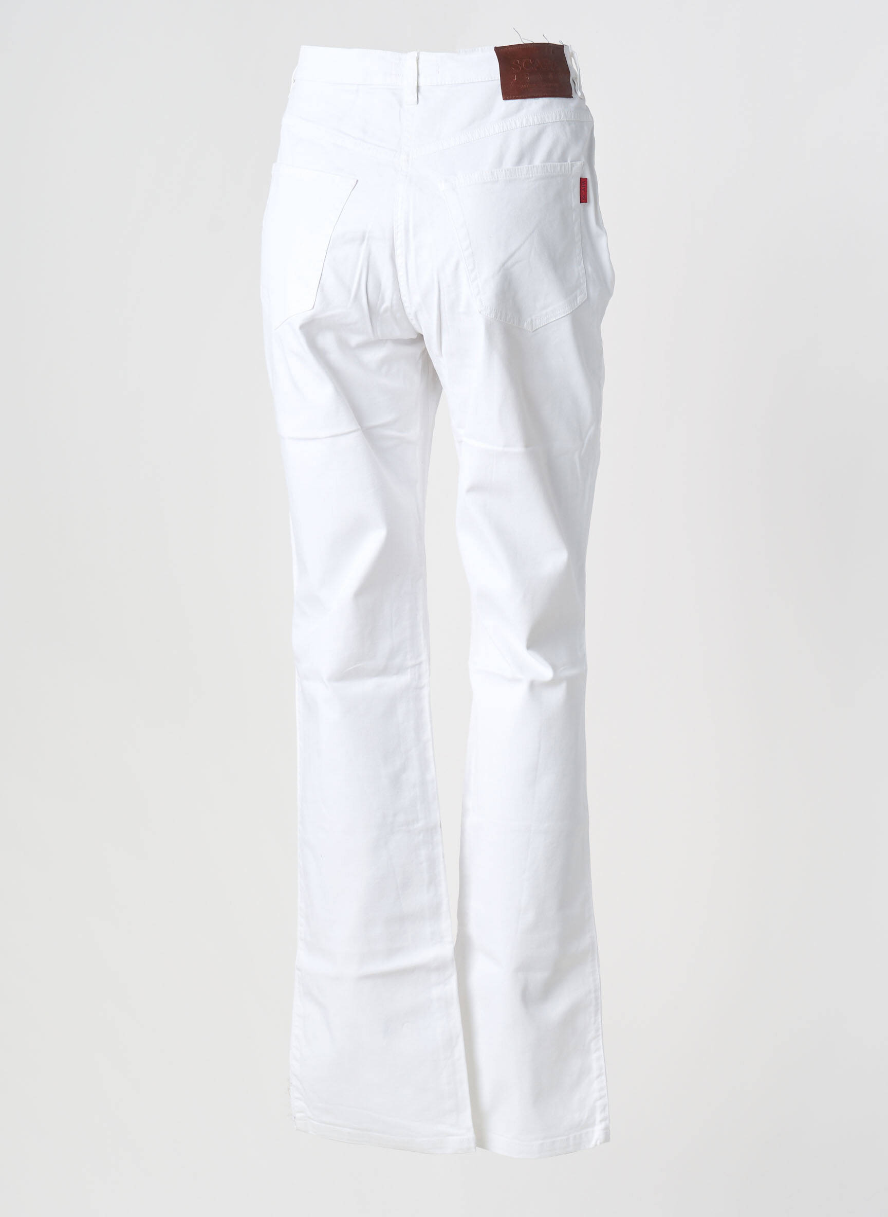 Bootcut džinsai aukšta talija aukšta talija baltas SCAPA moteris