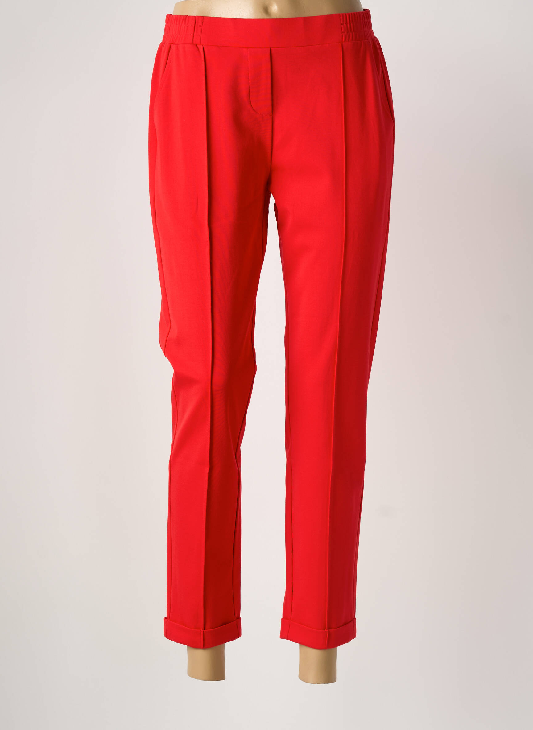 Jegging jersey audinys aukšta talija raudona SANDWICH moteris